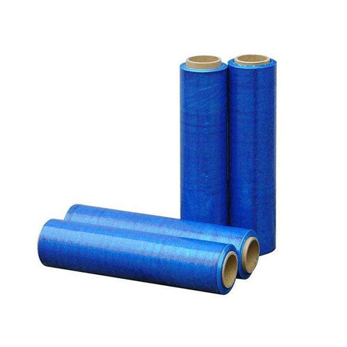 Blue Industrial Stretch Film Roll - Heavy Duty Tinted Pallet Wrap